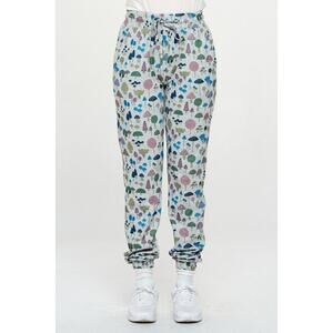 SM Wardrobe Mushroom Print Tie Waist Jogger Pants